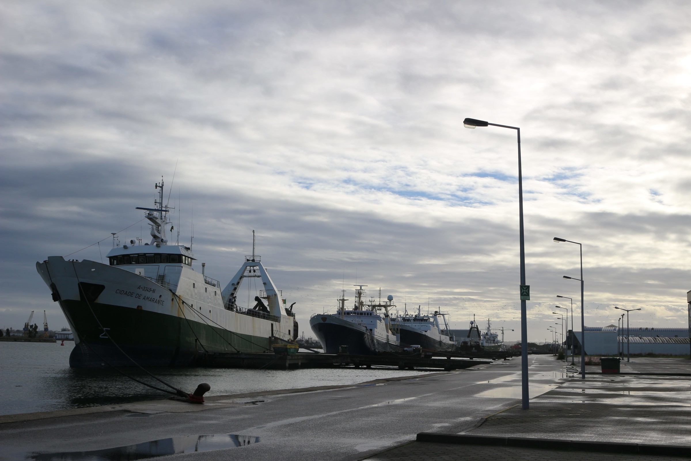 Navios no Porto Bacalhoeiro na Gafanha da Nazaré