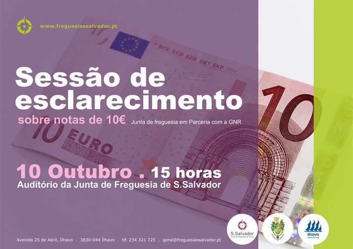 Sessão de Esclarecimento sobre notas de 10 euros
