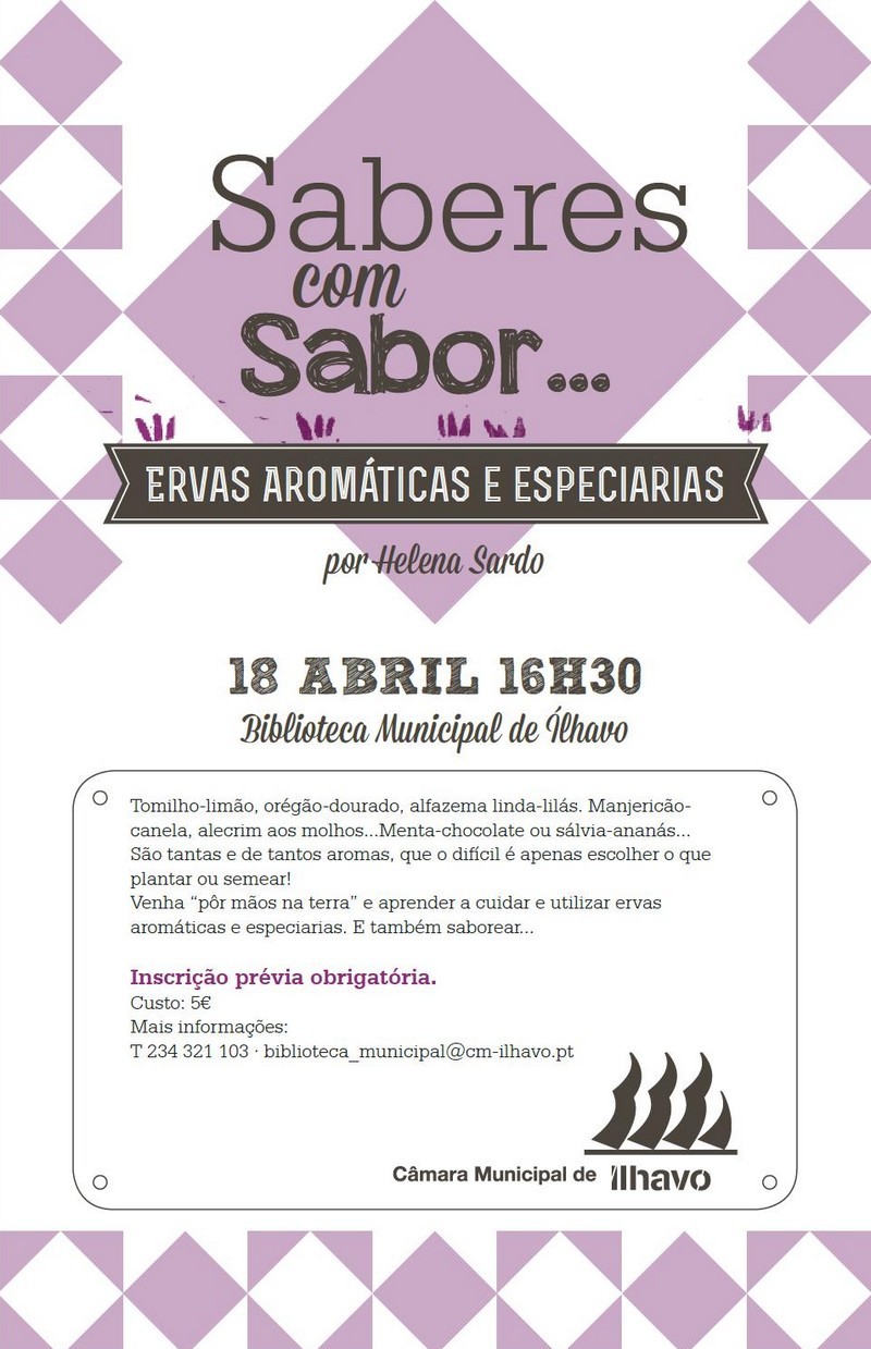 Saberes com Sabor…ervas aromáticas e especiarias
