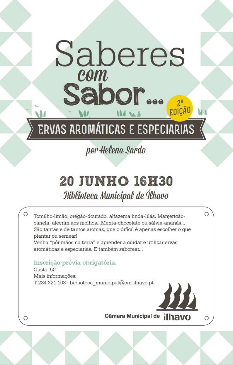 Saberes com Sabor…ervas aromáticas e especiarias - 2.ª edição