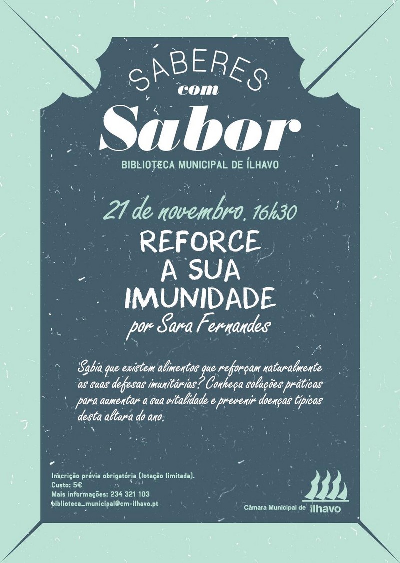 Saberes com Sabor…reforce a sua imunidade