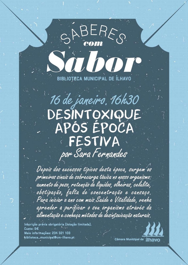 Saberes com Sabor…desintoxique após a época festiva
