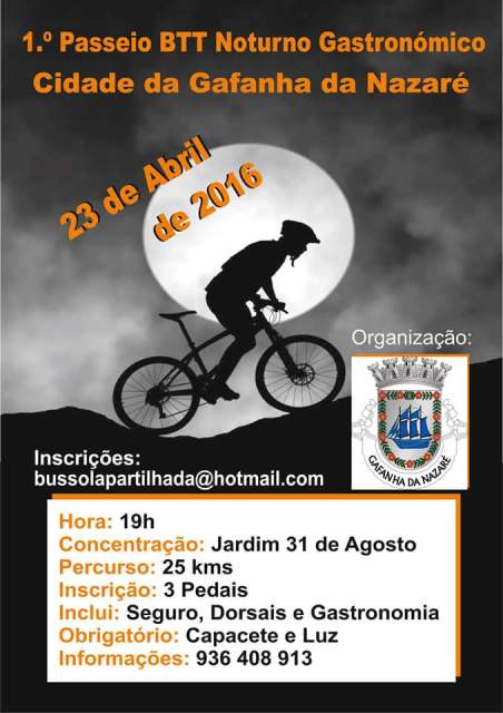 BTT noturno gastronómico Cidade Gafanha da Nazaré