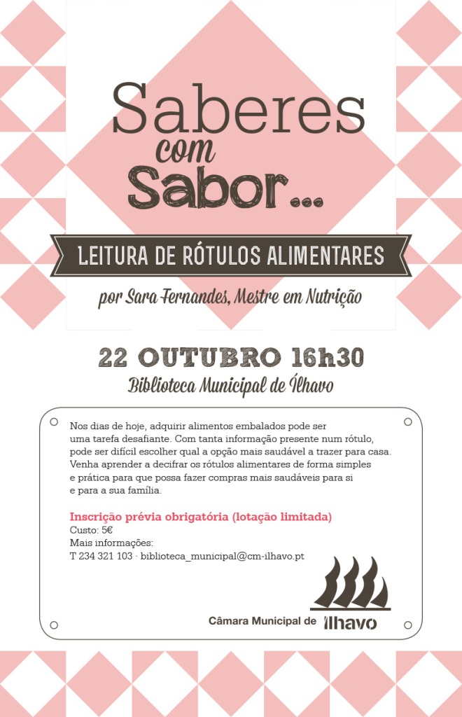 Saberes com Sabor... Leitura de rótulos alimentares