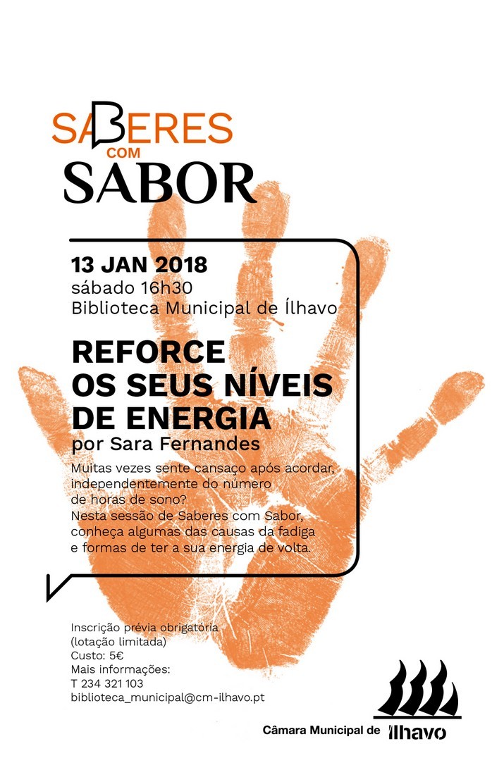 Saberes com Sabor... reforce os seus níveis de energia