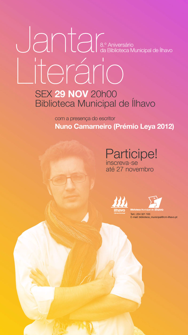 III Jantar Literário com a presença do escritor Nuno Camarneiro