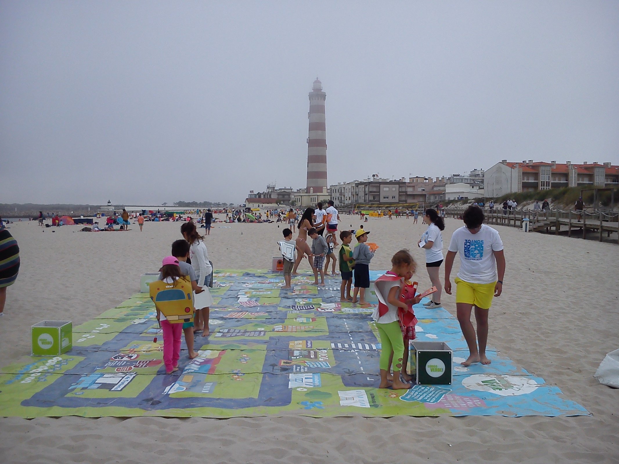 Ekopáteo em pleno areal das Praias