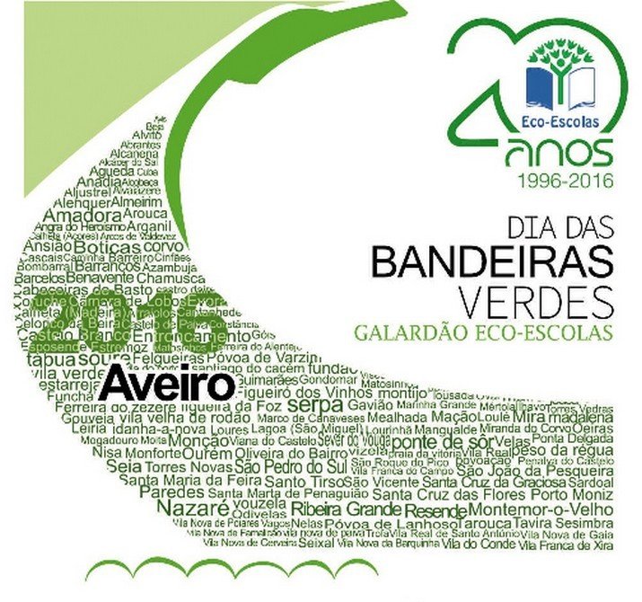 20 Bandeiras Verdes Eco-Escolas para o Município de Ílhavo