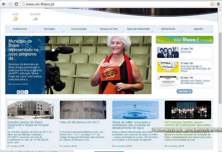 Estudo “Presença na Internet das Câmaras Municipais Portuguesas”: Município de Ílhavo no topo da ...
