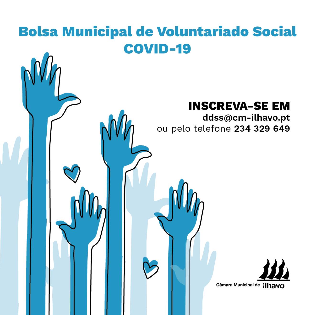 COVID-19: Câmara Municipal de Ílhavo relança Bolsa Municipal de Voluntariado Social