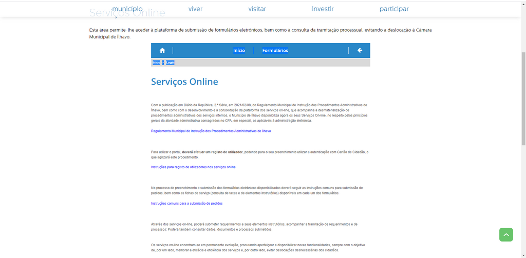Câmara Municipal de Ílhavo dá passo importante na melhoria dos serviços online