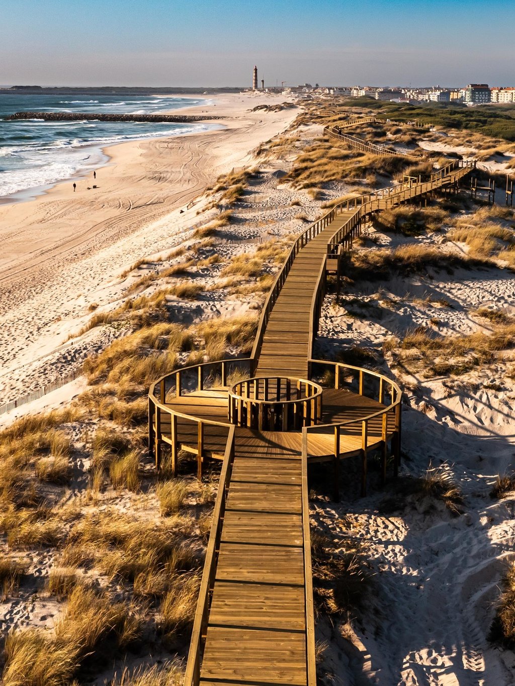 Passadiço entre as praias da Barra e da Costa Nova