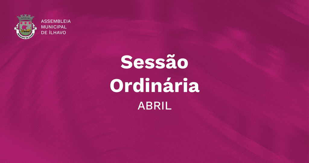 CAPA - Sess&atilde;o Ordin&aacute;ria Abril