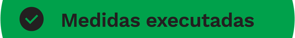 Imagem a verde com o t&iacute;tulo: Medidas executadas