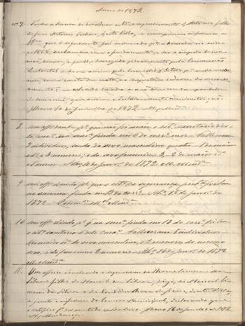 Registo de correspond&ecirc;ncia da Administra&ccedil;&atilde;o do Concelho